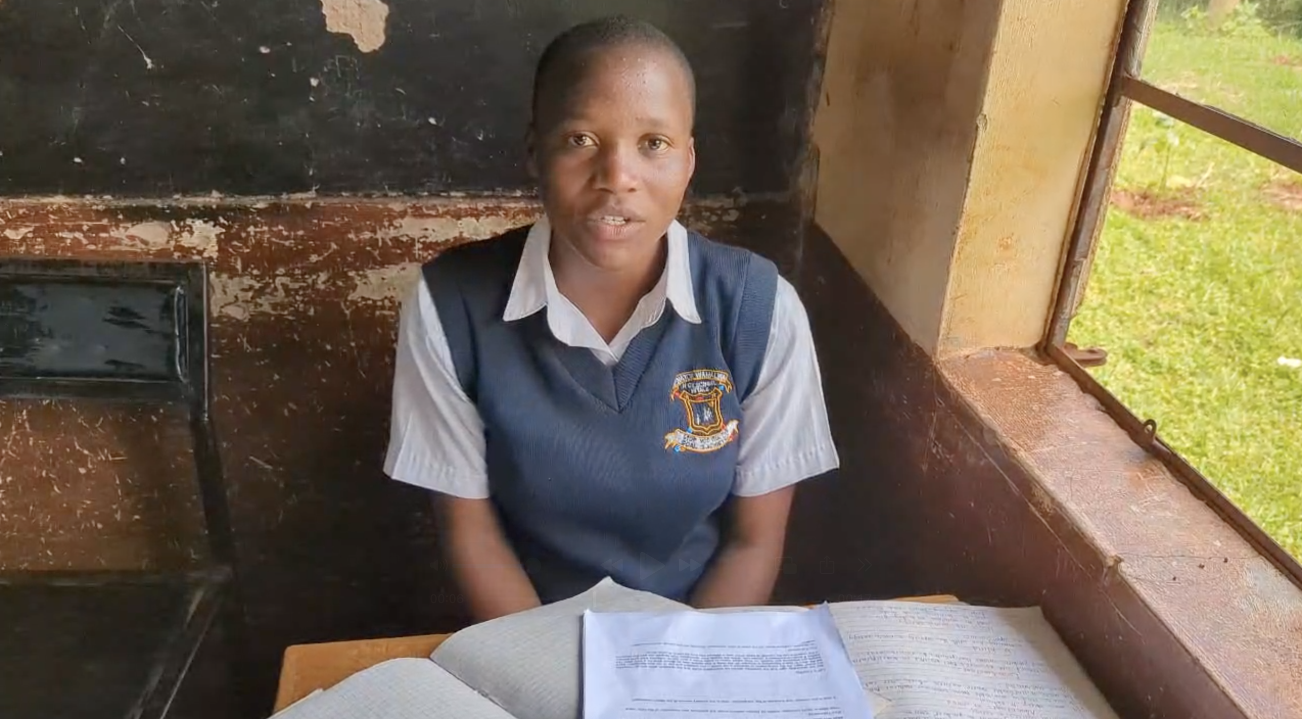 Student using EduAI™ to scan QR-coded exam